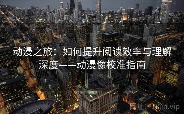动漫之旅：如何提升阅读效率与理解深度——动漫像校准指南