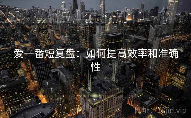 爱一番短复盘：如何提高效率和准确性