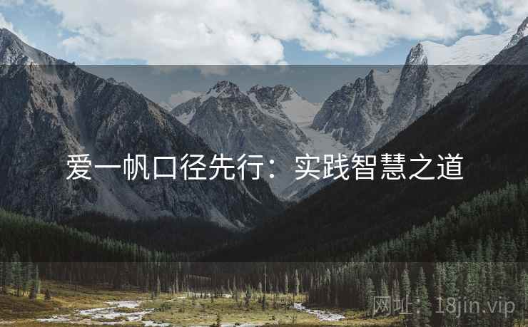 爱一帆口径先行：实践智慧之道