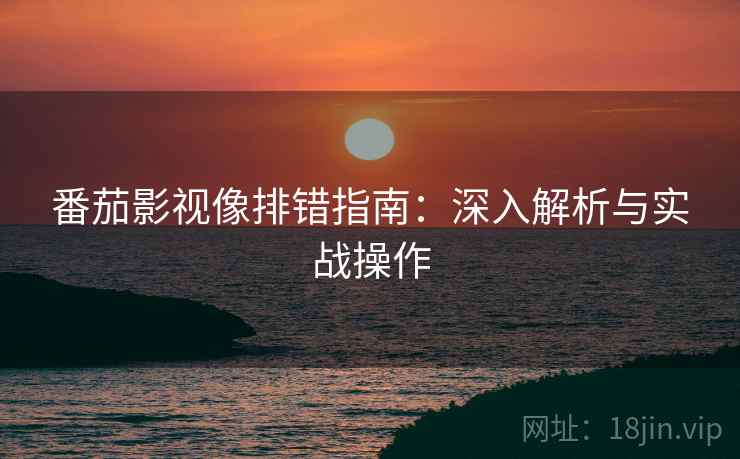 番茄影视像排错指南:深入解析与实战操作